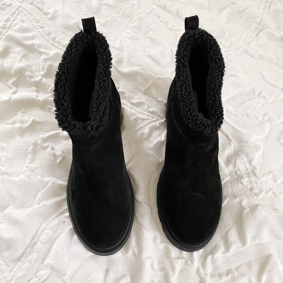 Steve Madden Hatcher Black Suede Boots Size 10 New - Picture 4 of 8